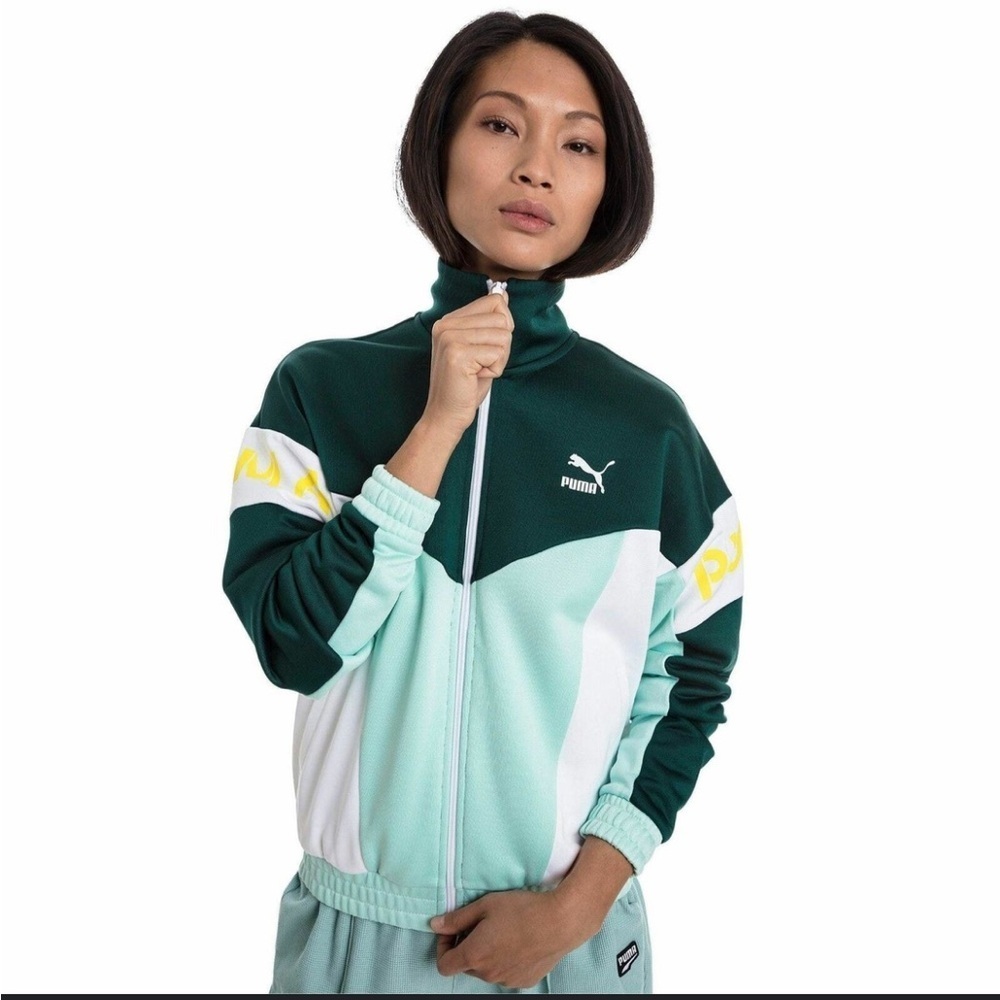 Puma XTG Dark & mint green Green Jacket. Size XL NWOT